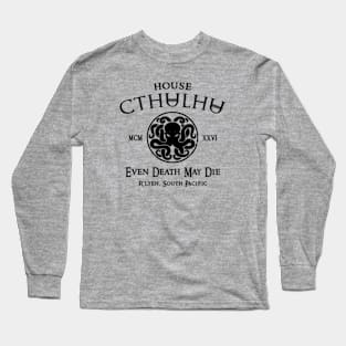 House Cthulhu (Black) Long Sleeve T-Shirt